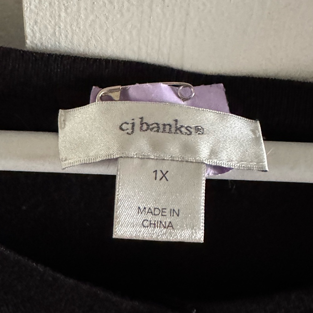 CJ Banks Classic Black Cardigan - Dry Cleaned - Picture 3 of 4